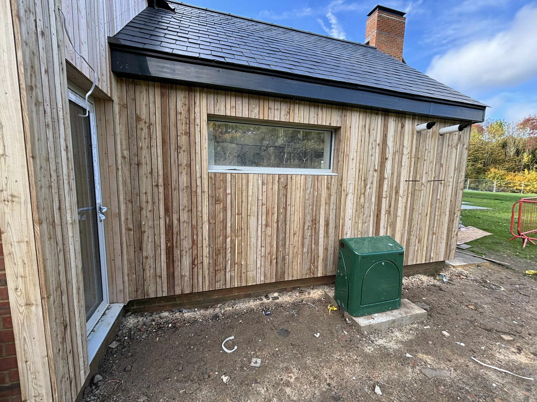 Timber cladding detail